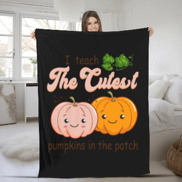 Discover I Teach The Cutest Pumkins Kindergarten Teacher Fleece Blankets