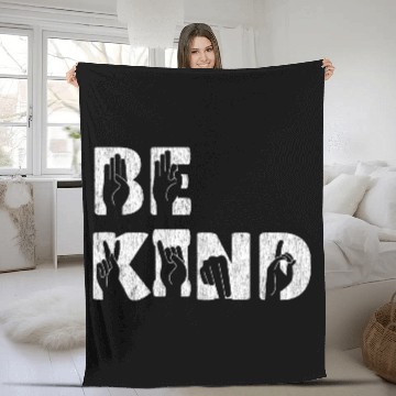 Discover Anti Bully Be Kind Cute Orange Unity Day Bullying Fleece Blankets