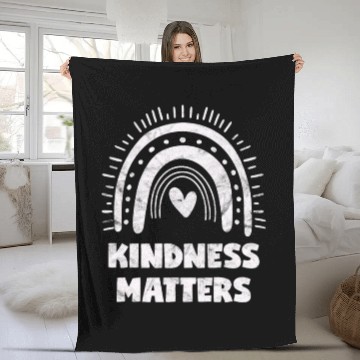 Discover Kindness Matters Orange Unity Day Anti Bullying Pr Fleece Blankets