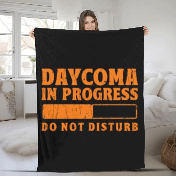 Discover Daycoma in progress Do not Disturb - dreamer Fleece Blankets
