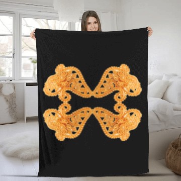 Discover Gold Engagement Jewelry Fleece Blankets