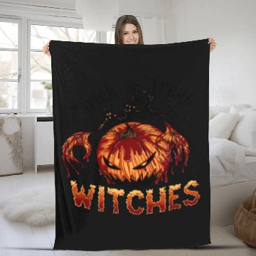 Discover Trick or Treat Witches Fleece Blankets