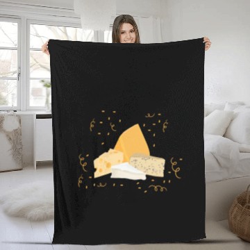 Discover Super Cheesy Birthday Party Natal Day Cheese Fleece Blankets