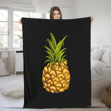 Discover Pineapple Fleece Blankets