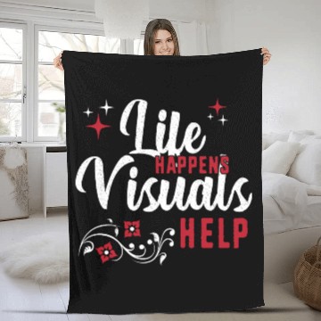 Discover Sped Teacher Aba Therapy Life Happens Visuals Help Fleece Blankets