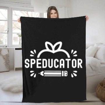 Discover Speducator Cute Sped Special Education Teacher Fleece Blankets