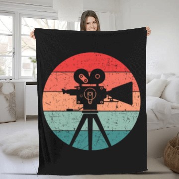Discover Film Maker Hollywood Movie Director cool Fleece Blankets