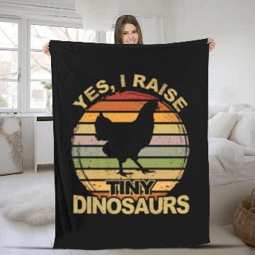 Discover Chickens Rooster Chicken Farmer Hen Poultry Cock Fleece Blankets