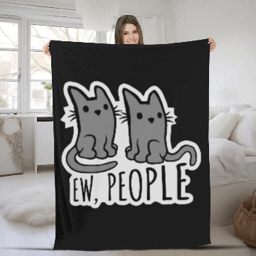 Discover pet cats ew people Fleece Blankets