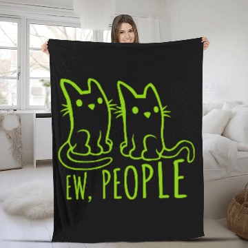 Discover pet cats ew people Fleece Blankets