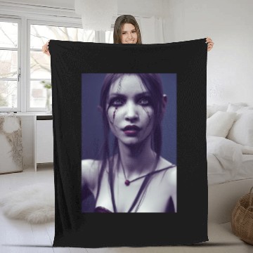 Discover Female vampire Fleece Blankets