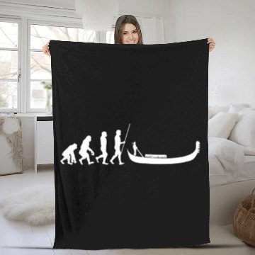 Discover Venice Gondola Italy Venezia Fleece Blankets