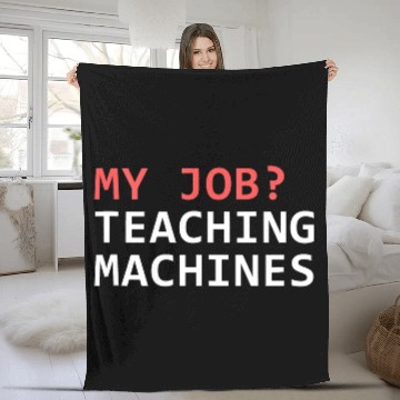 Discover Machine Learning Data Science Job Engineer Math Ta Fleece Blankets