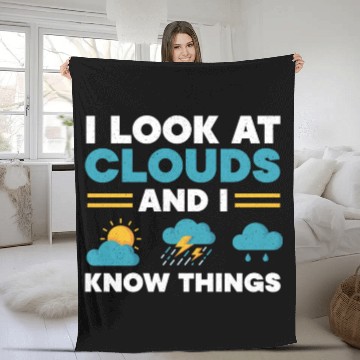 Discover Meteorologist Meteorology Storm Weatherman Fleece Blankets