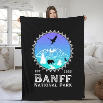 Discover Banff National Park Fleece Blankets