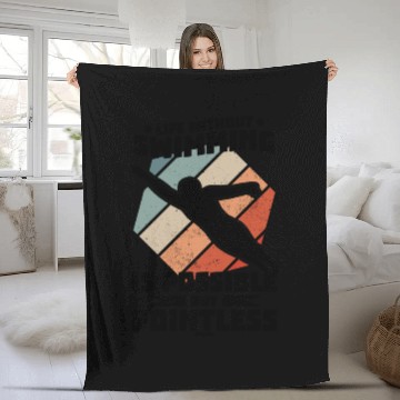 Discover Swimming lifeguard swimming course outdoor pool gi Fleece Blankets