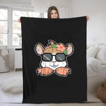 Discover Guinea Pig Mom - animal lover Fleece Blankets