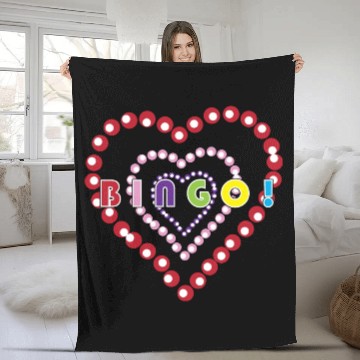 Discover Bingo Caller Gambling Casino Bingo Lover Fleece Blankets