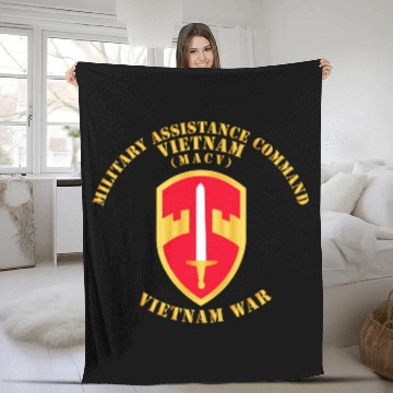 Discover Military Assistance Cmd Vietnam MACV Vietnam War Fleece Blankets