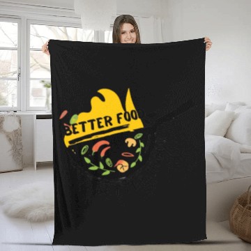 Discover Better Food Better Mood Fleece Blankets