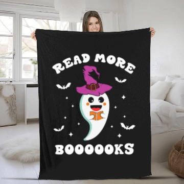 Discover Cute Ghost Read More Books Funny Teacher halloween Fleece Blankets