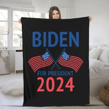 Discover Joe Biden For President 2024 Fleece Blankets
