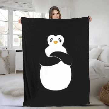 Discover Angry Penguin Fleece Blankets