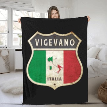 Discover Vigevano Italy coat of arms flags design Fleece Blankets
