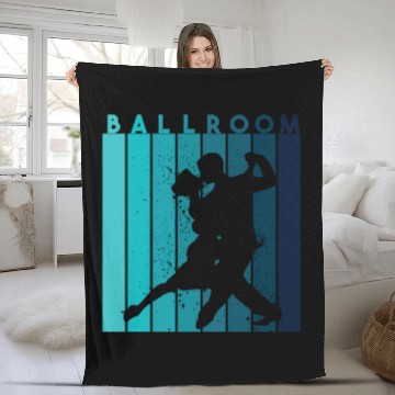 Discover Retro Dance Teacher Dancer Ballroom Fleece Blankets