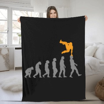 Discover Parkour Free Running Traceur Fleece Blankets
