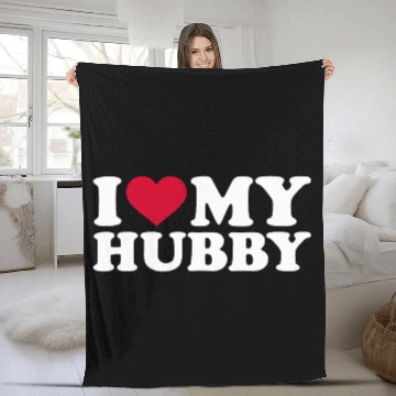 Discover I love my hubby Fleece Blankets