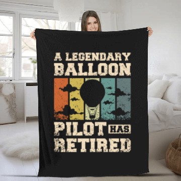 Discover A legendary balloon pilot has retired Fleece Blankets