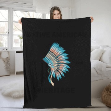 Discover Native American Heritage Fleece Blankets