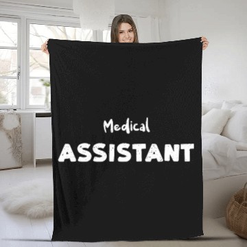 Discover Medical Assistant - Nurse Fleece Blankets