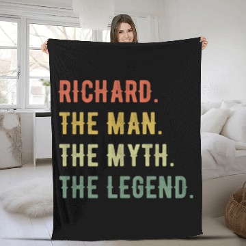Discover Richard First Name The Man The Myth The Legend Fleece Blankets