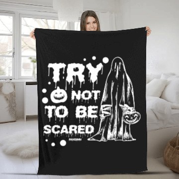 Discover Horror costume for the Halloween party Fleece Blankets