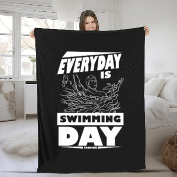 Discover To swim Fleece Blankets