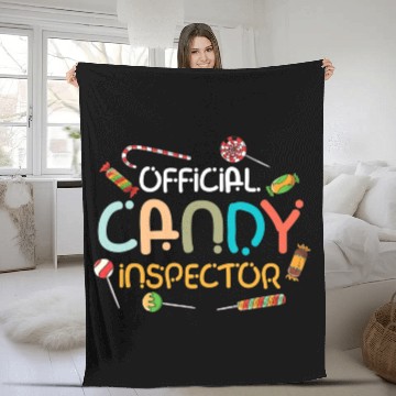 Discover Halloween Costume Lollipop Official Candy Fleece Blankets