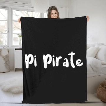 Discover Pi Pirate - Math Fleece Blankets