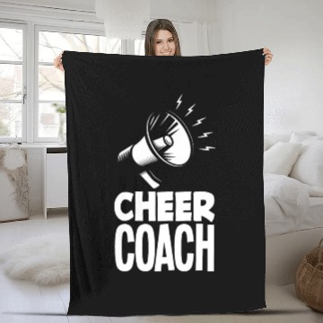Discover Cheer Coach Cheerleading Coach Cheerleader Coach Fleece Blankets