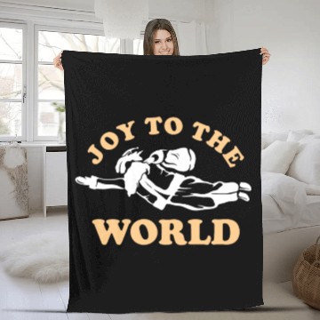 Discover Joy To The World Santa Merry Christmas Holiday Fleece Blankets