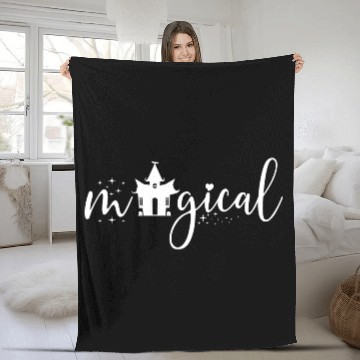 Discover Halloween, Flying witch, Horror House Fleece Blankets