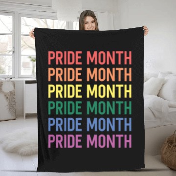 Discover Pride Month LGBTQ Movement Rainbow Pride Gay Fleece Blankets