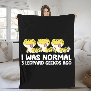 Discover Leopard Gecko Keeper I Was Normal 3 Leopard Fleece Blankets