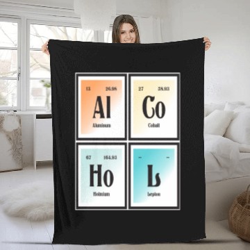 Discover Elements of Alcohol Fleece Blankets