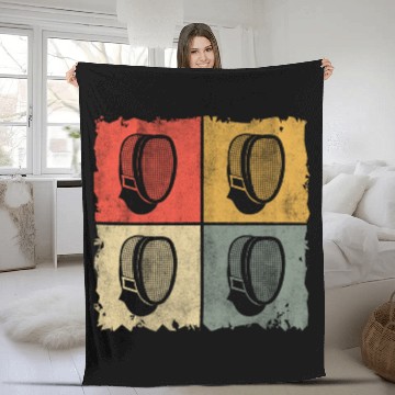 Discover Fencing Masks Fence Vintage Fencer Fleece Blankets