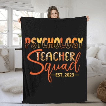 Discover Psychology Teacher Squad EST. 2023 Fleece Blankets