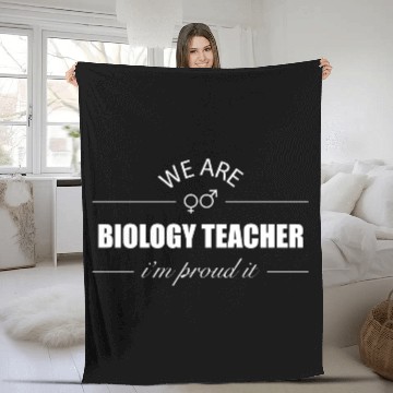 Discover We Are Biology Teacher im proud it Fleece Blankets