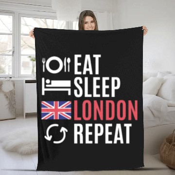 Discover London Fleece Blankets