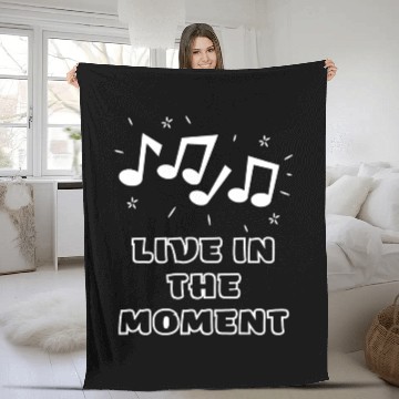 Discover LIVE IN THE MOMENT Fleece Blankets